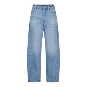 High Rise Barrel Barbara Women's Jeans, Vintage Blue - BL16072